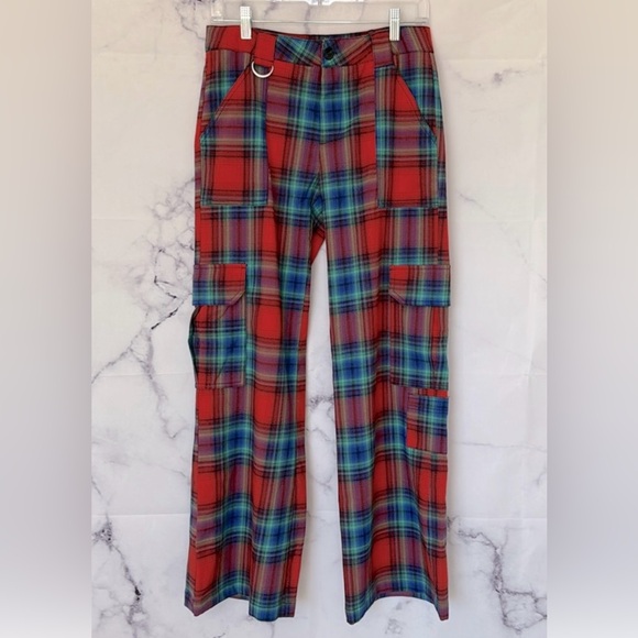 NEW | Urban Outfitters | Women’s Avril Trouser Plaid Pants Size 2 - Picture 5 of 13
